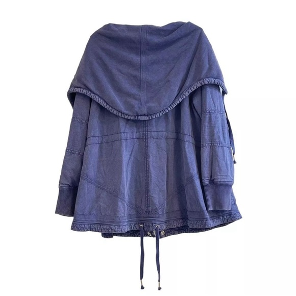 Free People We the Free Surplus Future Utility Parka Blue Size XS NWOT - Picture 7 of 14